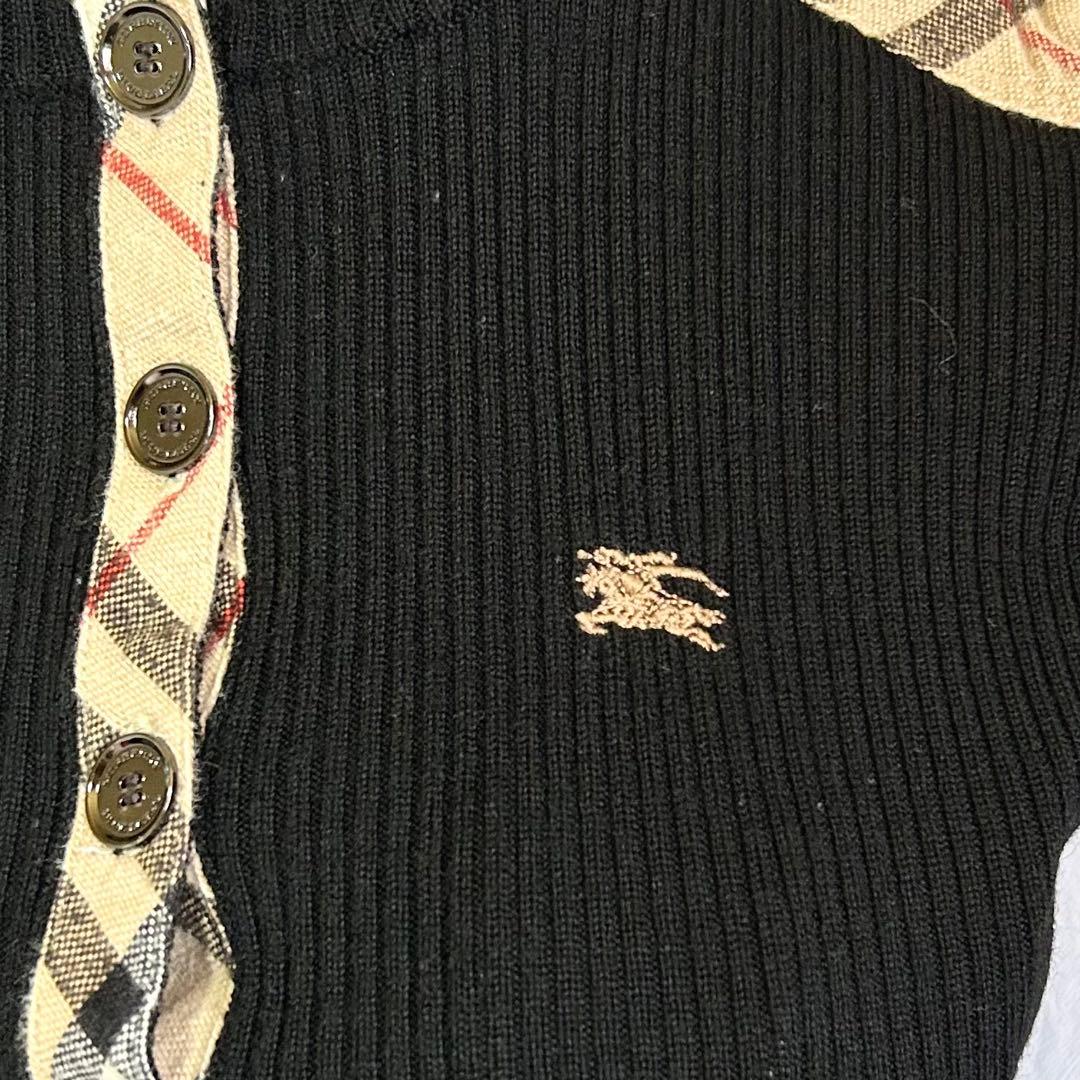 美品 バーバリーブルーレーベル ニット セーター ハイネック ノバ