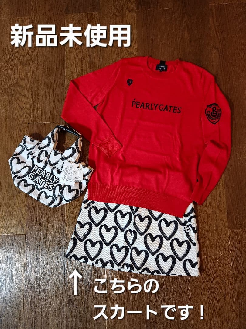 新品未使用】PEARLY GATES ハート柄スカート TWICEコラボ - メルカリ