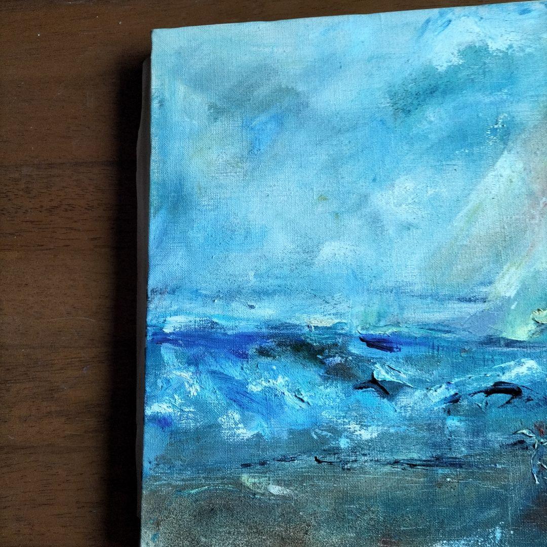 油絵　入野海岸