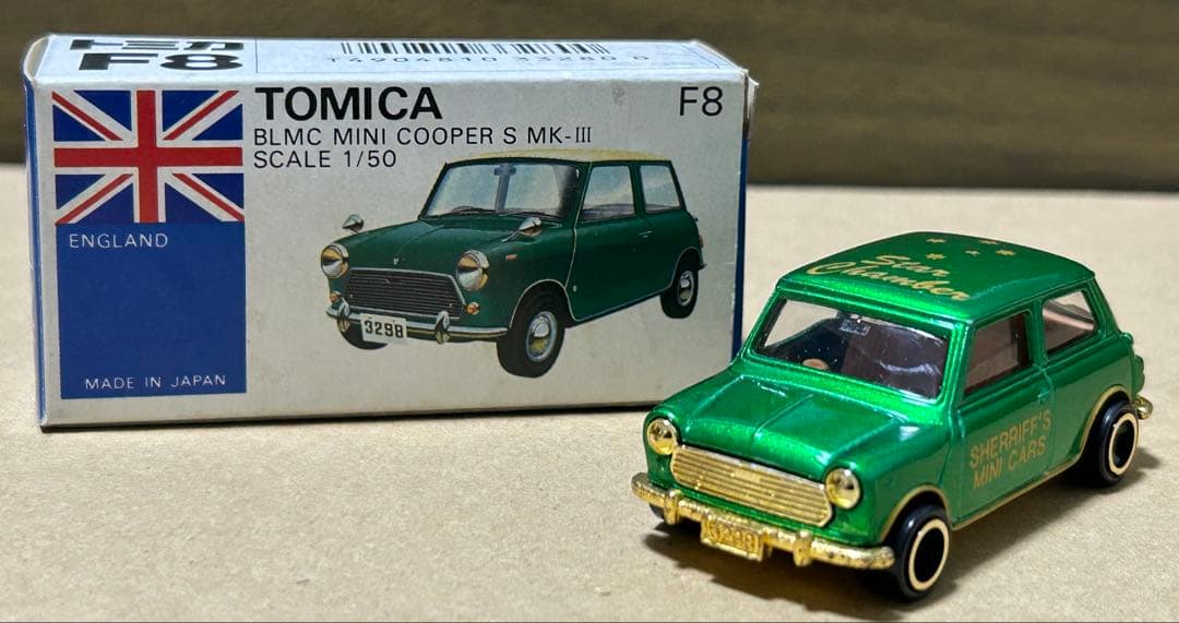 トミカ ミニクーパー シェリフ sheriff メタグリーン Yahoo!オークション -「トミカ シェリフ」(乗用車) (トミカ)の落札相場