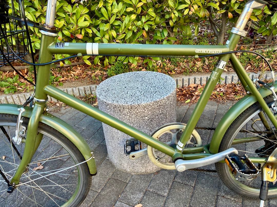 アサヒサイクル ミニベロ マットグリーンSCH206 20インチ 東京 - メルカリ