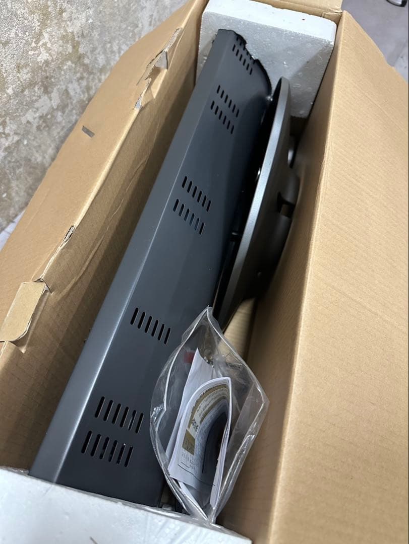 YAMAZEN 遠赤外線ストーブ DB-J101 グレーメタリック 台座付き