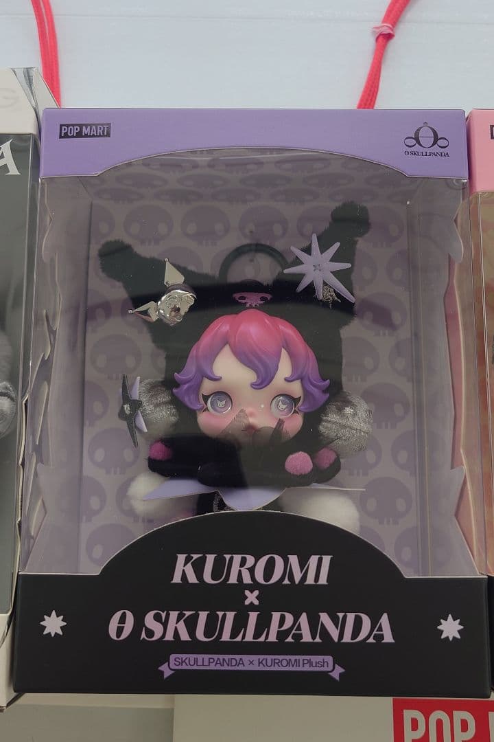 スカルパンダ 3体、XG(日本限定)*1、クロミ *1、マイメロディ *1、袋付