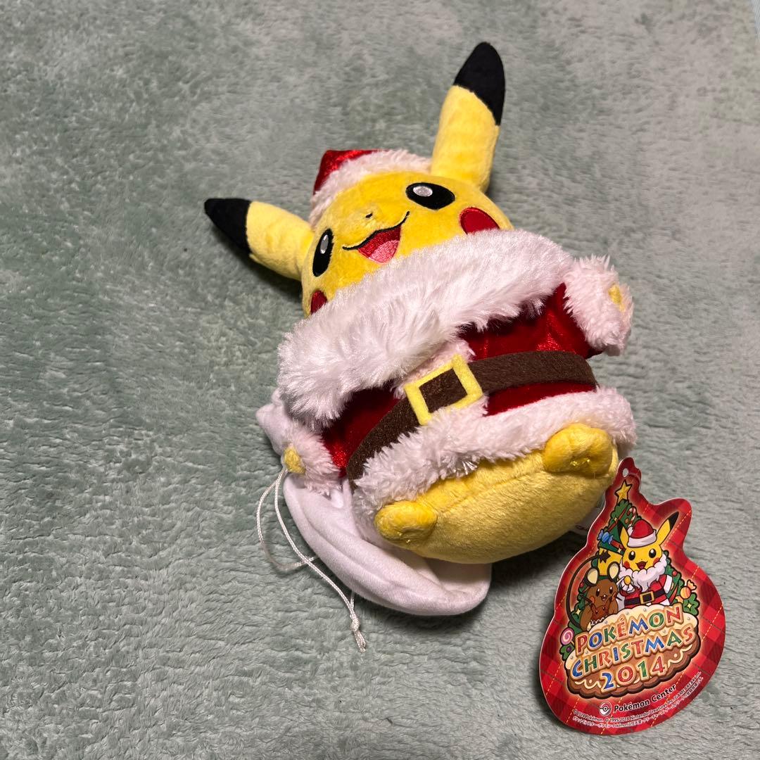 2014年 クリスマス限定 ピカチュウ　サンタクロース ピカチュウサンタがやってきた！ ポケモンセンターにかわいい