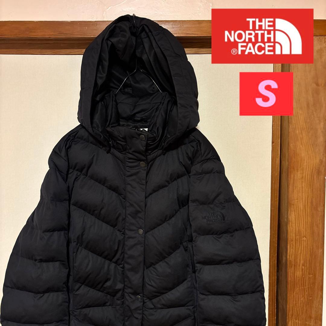 美品 THE NORTH FACE ロングダウン レディースS シンプル 綺麗 The North Face] ヌプシ パーカ ロングダウンジャケット (THE NORTH