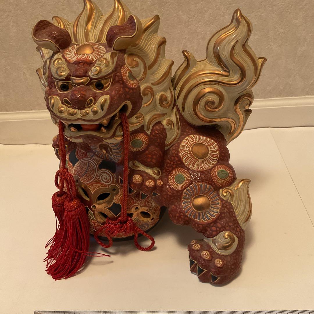 九谷焼　色絵金彩玉乗り唐獅子 2026年最新】九谷焼 唐獅子の人気アイテム - メルカリ