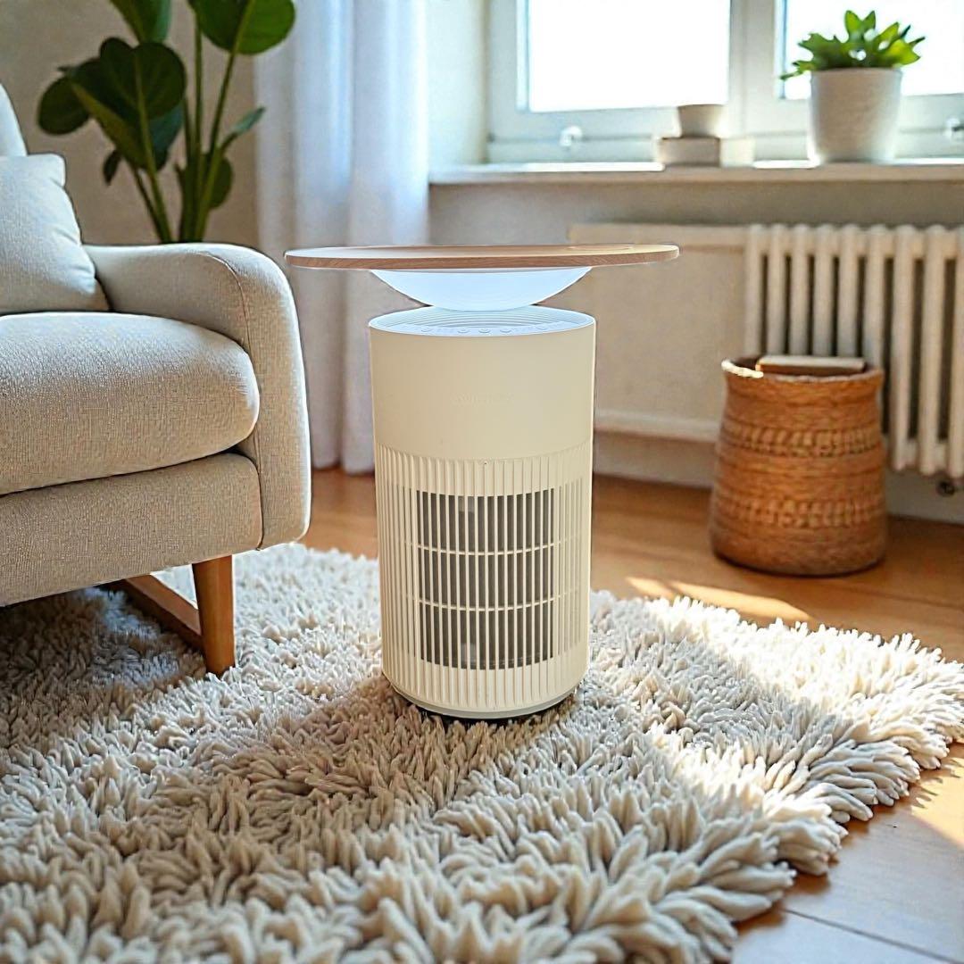 SwitchBot 空気清浄機 ウッド調テーブルトップ付き SwitchBot 空気清浄機Table レビュー】1台4役マルチに活躍！テーブルに