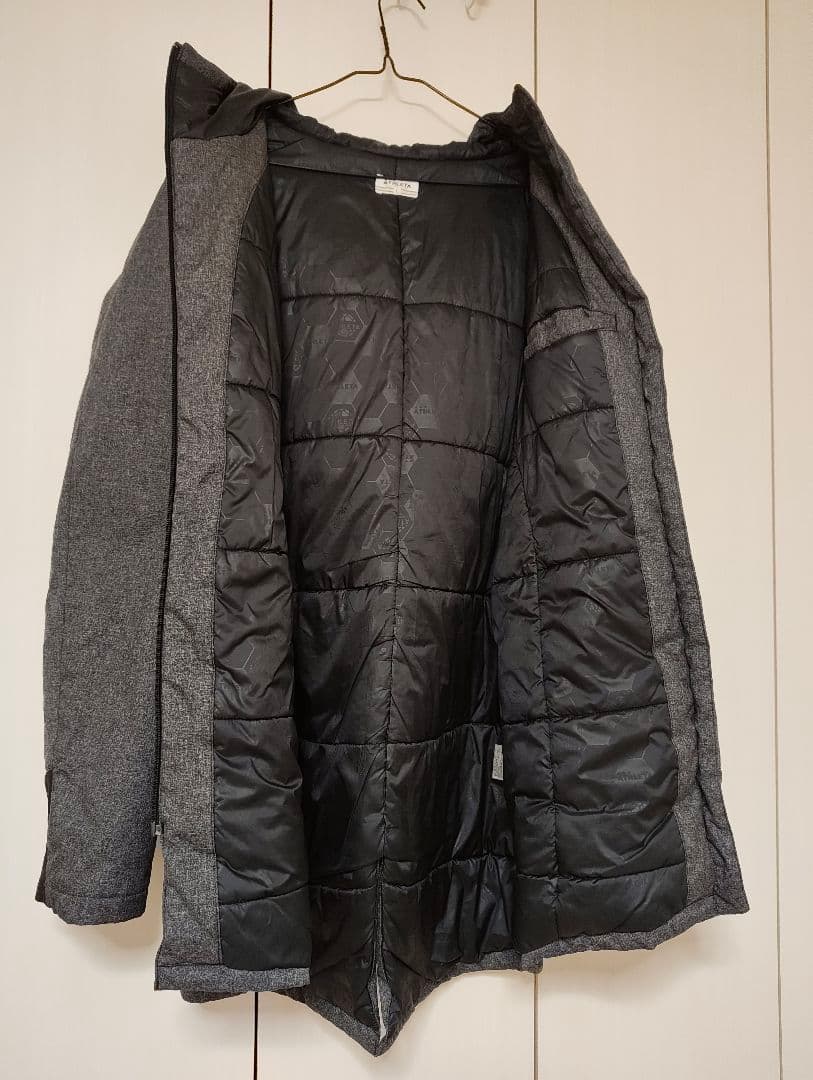 美品】ATHLETA アスレタ 中綿入ハーフコート グレー Lサイズ - メルカリ