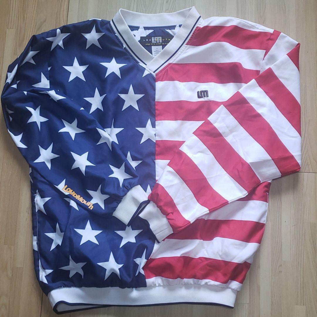 ラウドマウス　ウィンドウブレーカー　人気　星条旗柄 楽天市場】星条旗（ブランドラウドマウス）（ゴルフ｜スポーツ