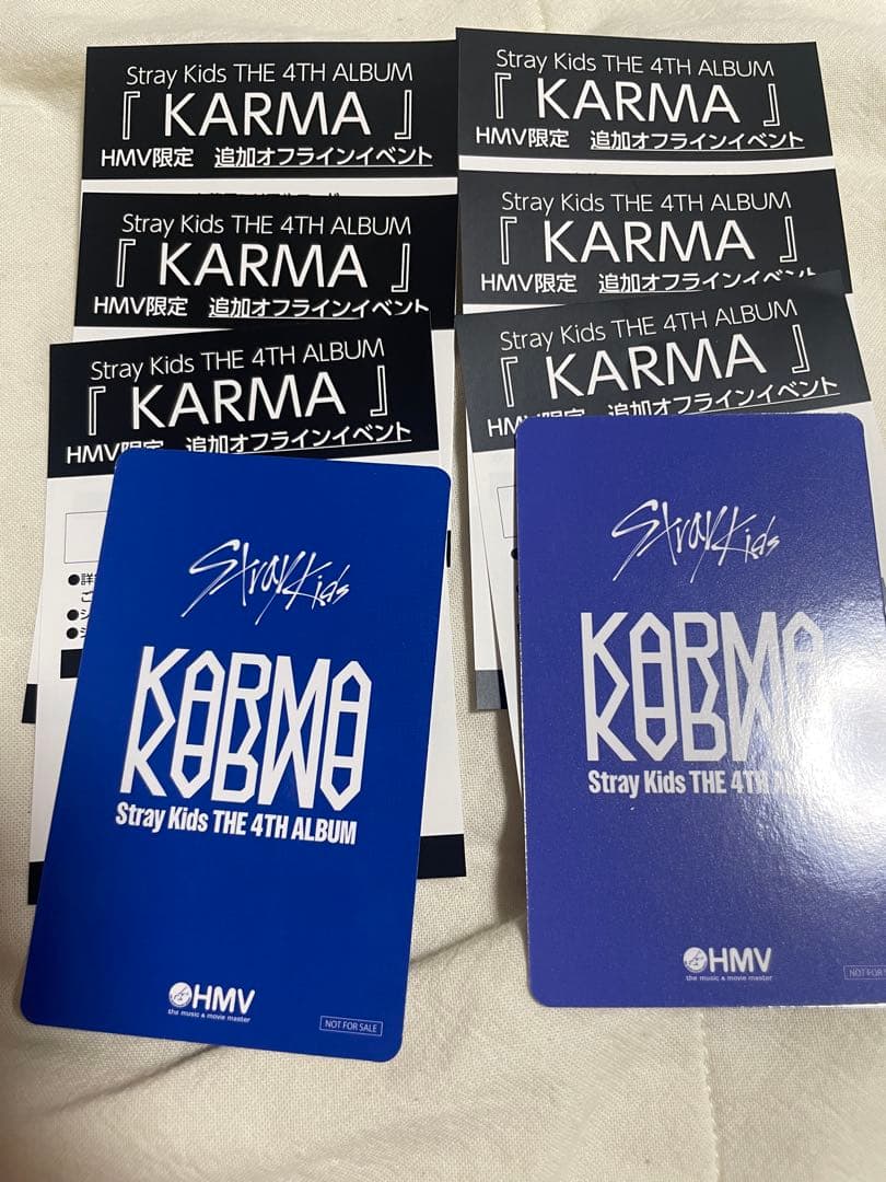 Stray kids スキズ　KARMA HMV エントリーカード PSL】Stray Kids KARMA THE 4th Album HMV Japan Benefit official