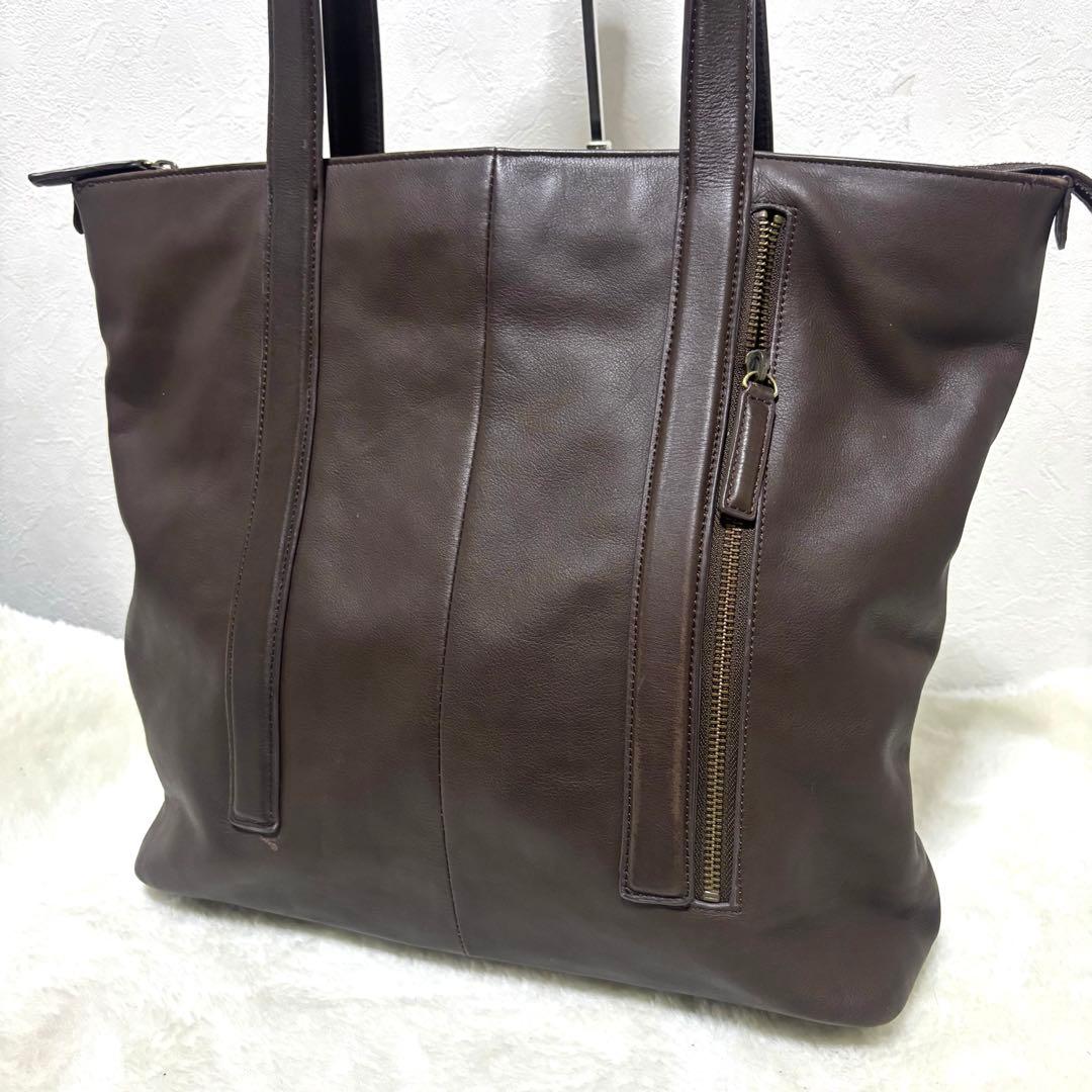 【希少】アルフレッドバニスター トートバッグ レザー ブラウン 肩掛け 大容量 alfredoBANNISTER（アルフレッドバニスター） トートバッグ 「SEEKER