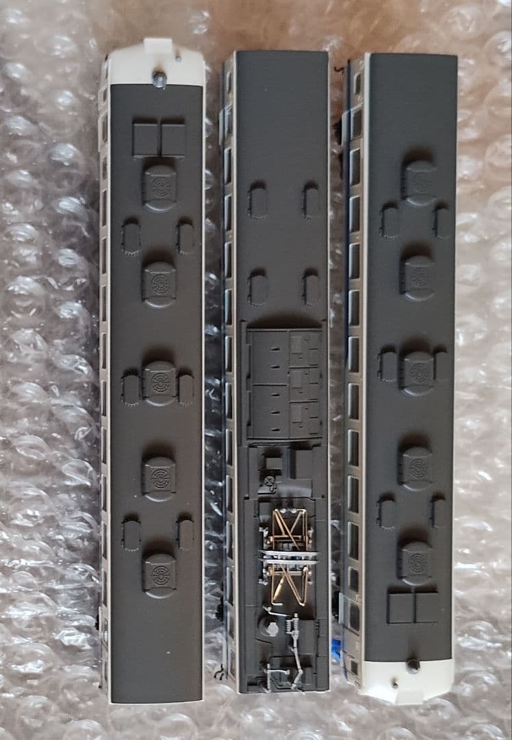 KATO 北陸本線 475系 北陸色 (青帯) 　　3両セット　室内灯付