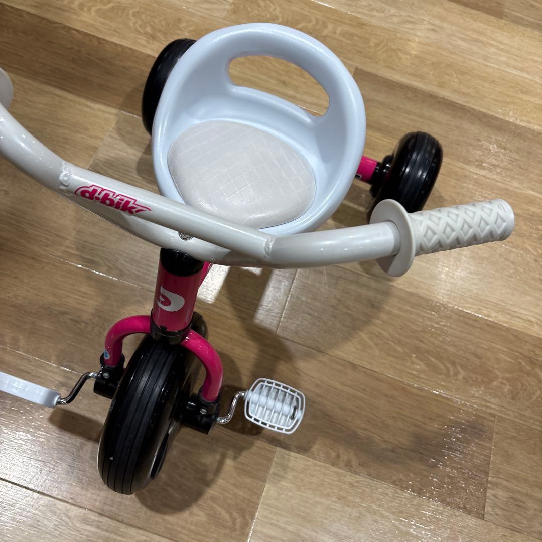 キッズ三輪車　ピンク&ブラック&ホワイト！