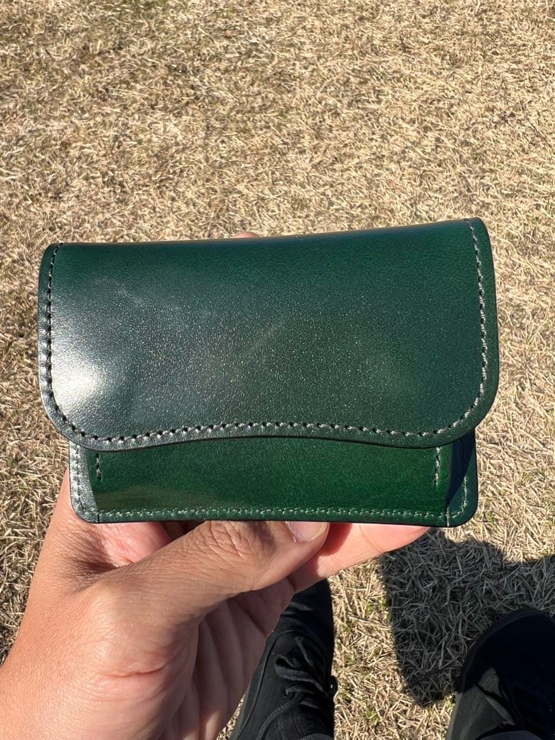 【限定】WILDSWANS タング　グリーン コインケース《タング》サドルプルアップ グリーン｜WILDSWANS