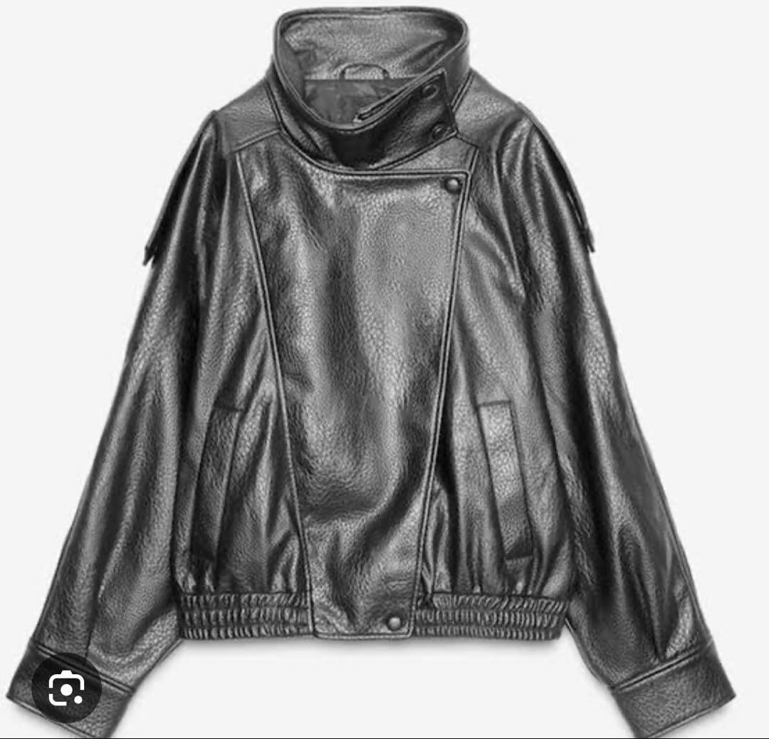 ZARA フェイクレザージャケット M - メルカリ