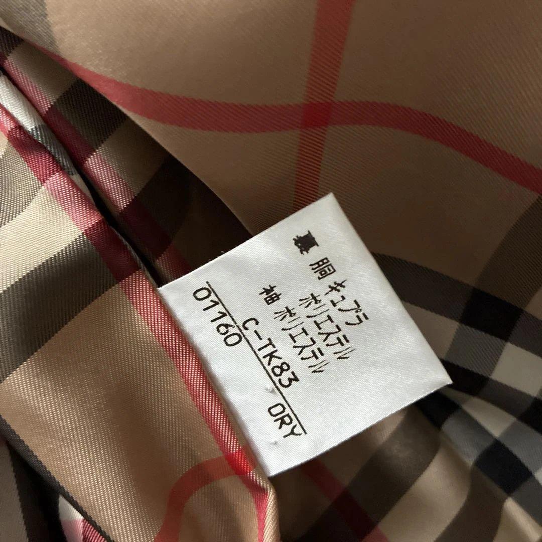 Burberry ネイビー コート チェック柄13号 - メルカリ