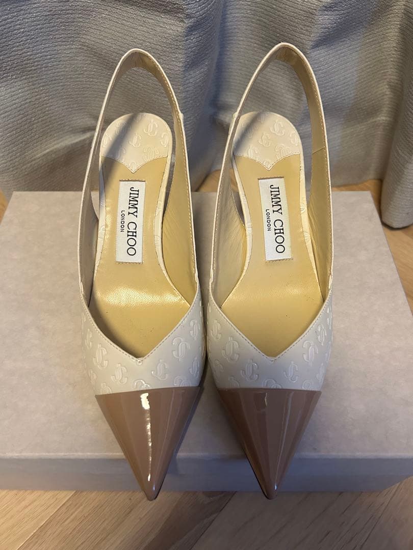Jimmy Choo スリングバックパンプス ホワイト/ベージュ Jimmy Choo パンプス - 白 - ホワイト|DIAMONDTILDA85CLF