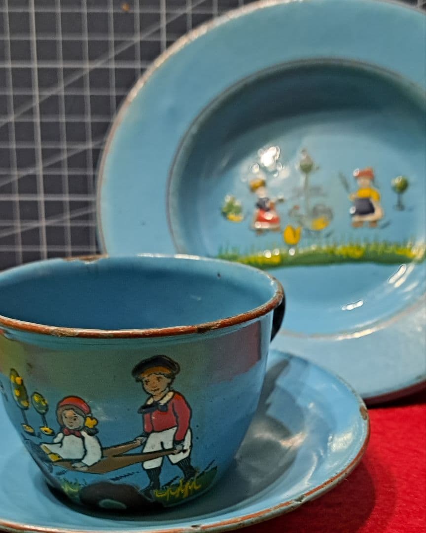 アンティーク　コーヒーカップ&お皿セット 備前緋襷コーヒーカップ 皿（ソーサー）セット 備前 備前焼 松本勝哉