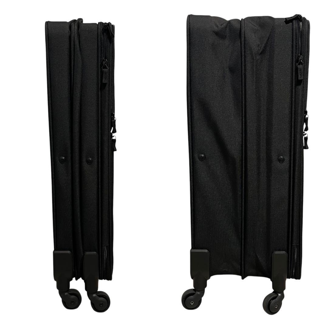 新品 無印良品 半分の厚みで収納できるソフトキャリーケース 大型 63L