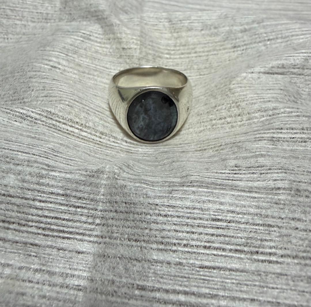 アクセサリー TOMWOOD OVAL RING LARVIKITE 56 Mario Ring Larvikite - Tom Wood Project Official Online Store