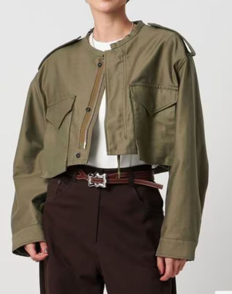 新品＜HYKE＞　ハイク　クロップド ジャケット HYKE＞クロップド ジャケット