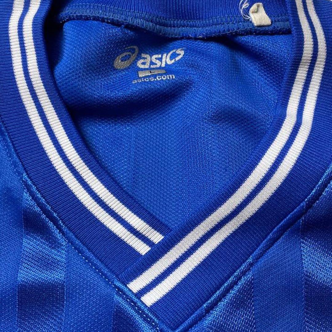 90s】Japan製 asics 浦和東高校 サッカー部 ユニフォーム ブルー