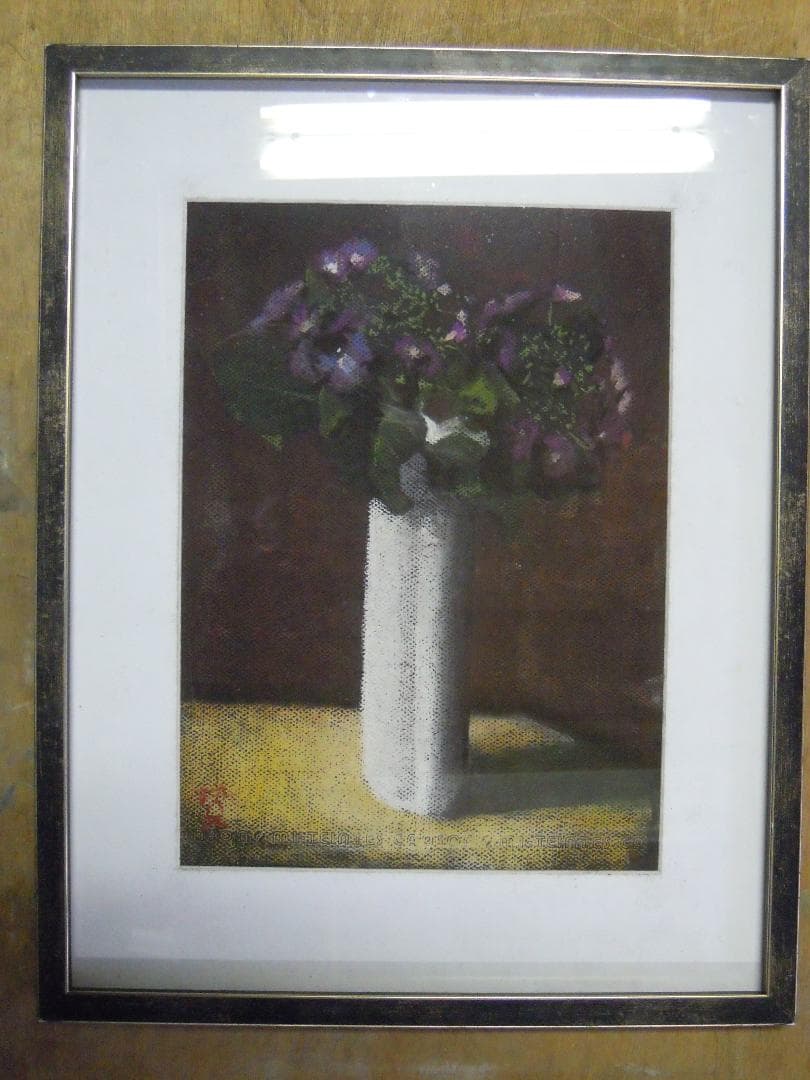 白い花瓶の花 - 絵画オンライン ショッピング 通販