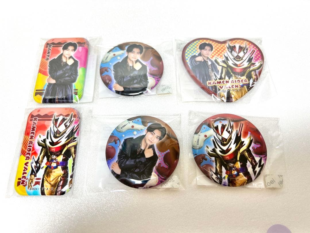 仮面ライダーガヴ FS TOSくじ ヴァレン 辛木田絆斗 6個セット A賞 ヴァレン 辛木田 絆斗 ①② 仮面ライダーガヴ TOSくじ 缶バッジ 2