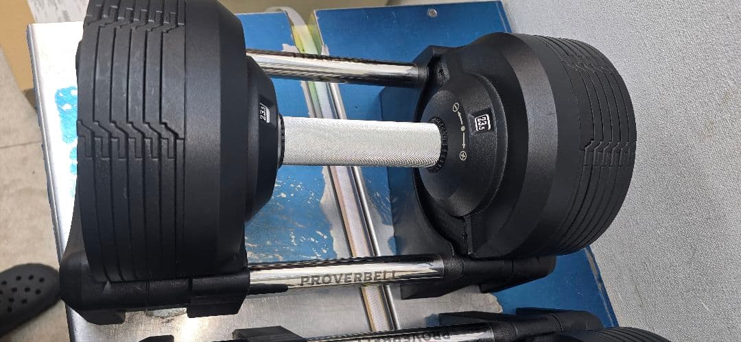 プロバーベル 可変式ダンベル ブラック 23.5kg×2 送料込み