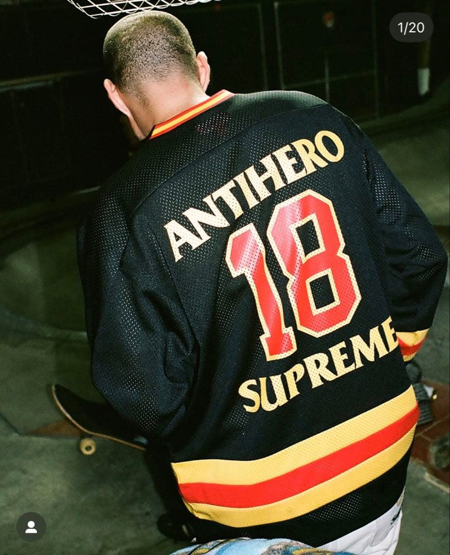 Supreme x ANTIHERO Ozzy Hockey Jersey - メルカリ