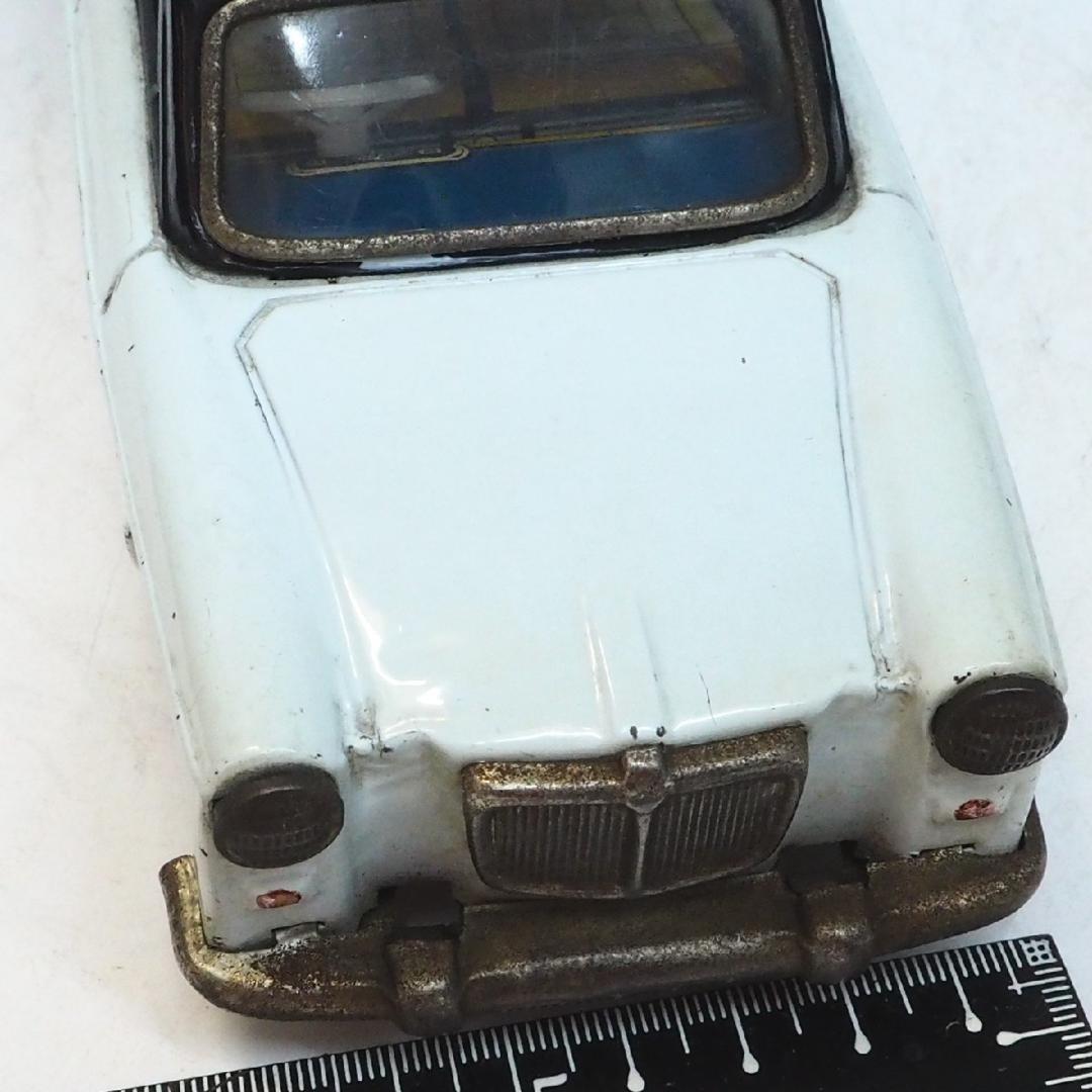 萬代屋【MGマグネット マークⅢセダン水色/紺】ブリキtin toy car箱無