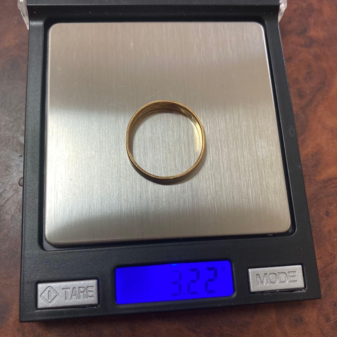 K18&Pt900リング(18号)3.22g