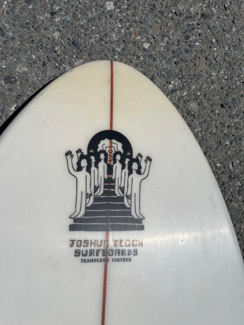 Joshua Keoghファンボード ホワイト Spoon Fish 5'10”