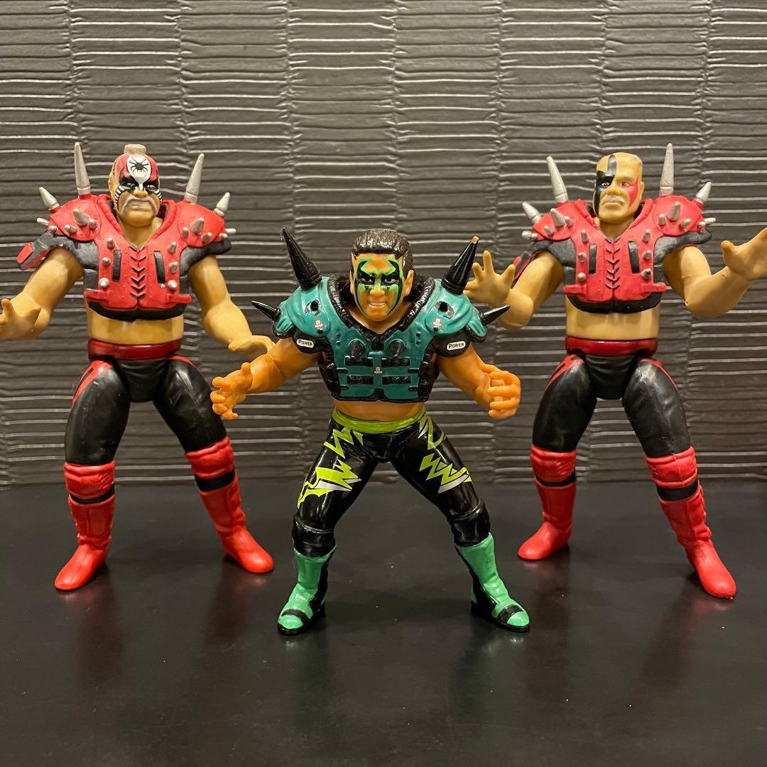 WWF ロードウォリアーズ　パワーウォリアー　3体セット　プロレスフィギュア ザ・ロード・ウォリアーズ』を作ってみよう ハズブロWWFプロレス