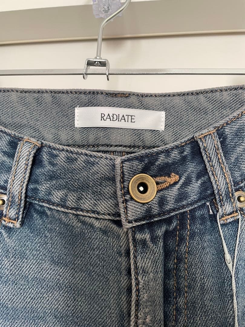 スコットクラブ RADIATE 切り替えデザイン ダメージデニム ワイド