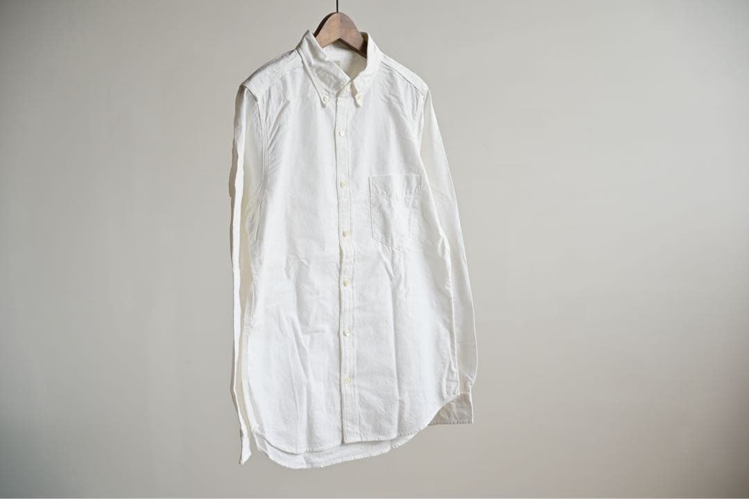 未使用　MADE IN JAPAN / FOB ボタンダウン長袖シャツ Lサイズ ボタンダウン オックスフォードシャツ メンズ 長袖 日本製 厚手 綿100