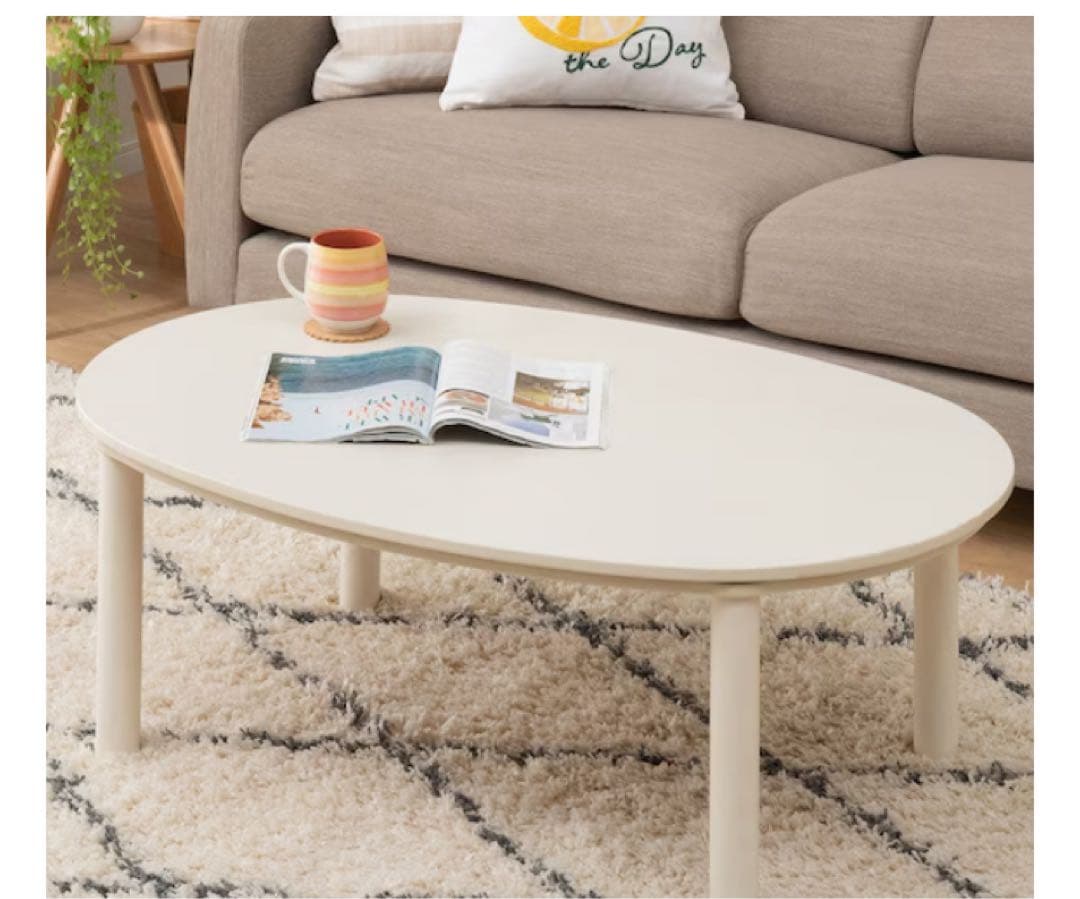 楕円形リビングこたつ　ニトリ 楕円形リビングこたつ(GC22 105 WW) | ニトリネット【公式】 家具