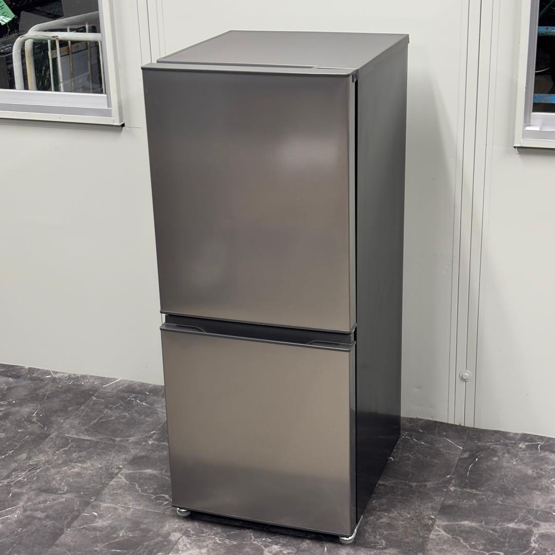 ○激安!送料無料!設置込 2023 2ドア冷蔵庫 AQUA AQR-14(S) 冷蔵庫 シルバー AQR-14N-S [幅49.5cm /135L /2ドア /右開きタイプ