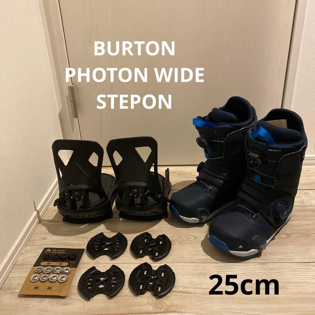 【25cm】 BURTON PHOTON WIDE STEPON バイン付き BURTON（バートン） ステップ オン 24-25 Men's Photon Step On Wide