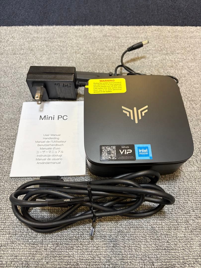 NiPoGi Mini PC 本体 NIPOGI ミニPC インテル Core i5-14450HX搭載 32GB DDR4 1TB M.2 2280