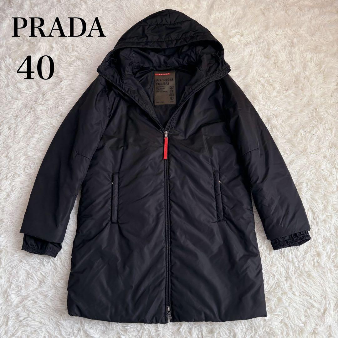 美品 希少 PRADA SPORTS サーモアダウンコート ブラック　40 美品 希少 PRADA SPORTS サーモアダウンコート ブラック 40 - メルカリ
