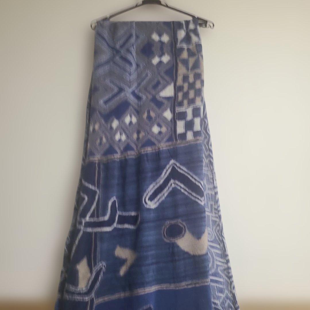 KAPITAL キャピタル 縮絨ウール大盤マフラー パッチワーク2㍍50cm