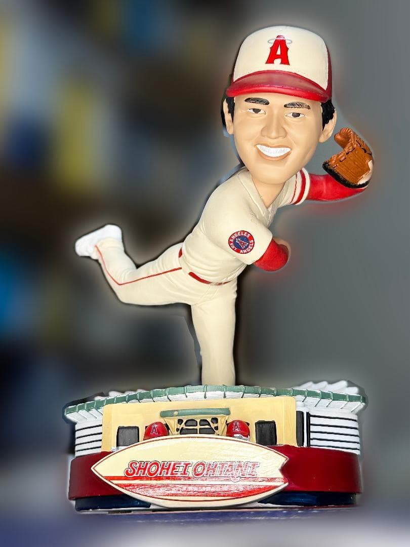 【限定品】大谷翔平 ボブルヘッド エンゼルス シティコネクトユニ 大谷翔平＆マイクトラウト7月1日エンジェルス球場25000体限定配布