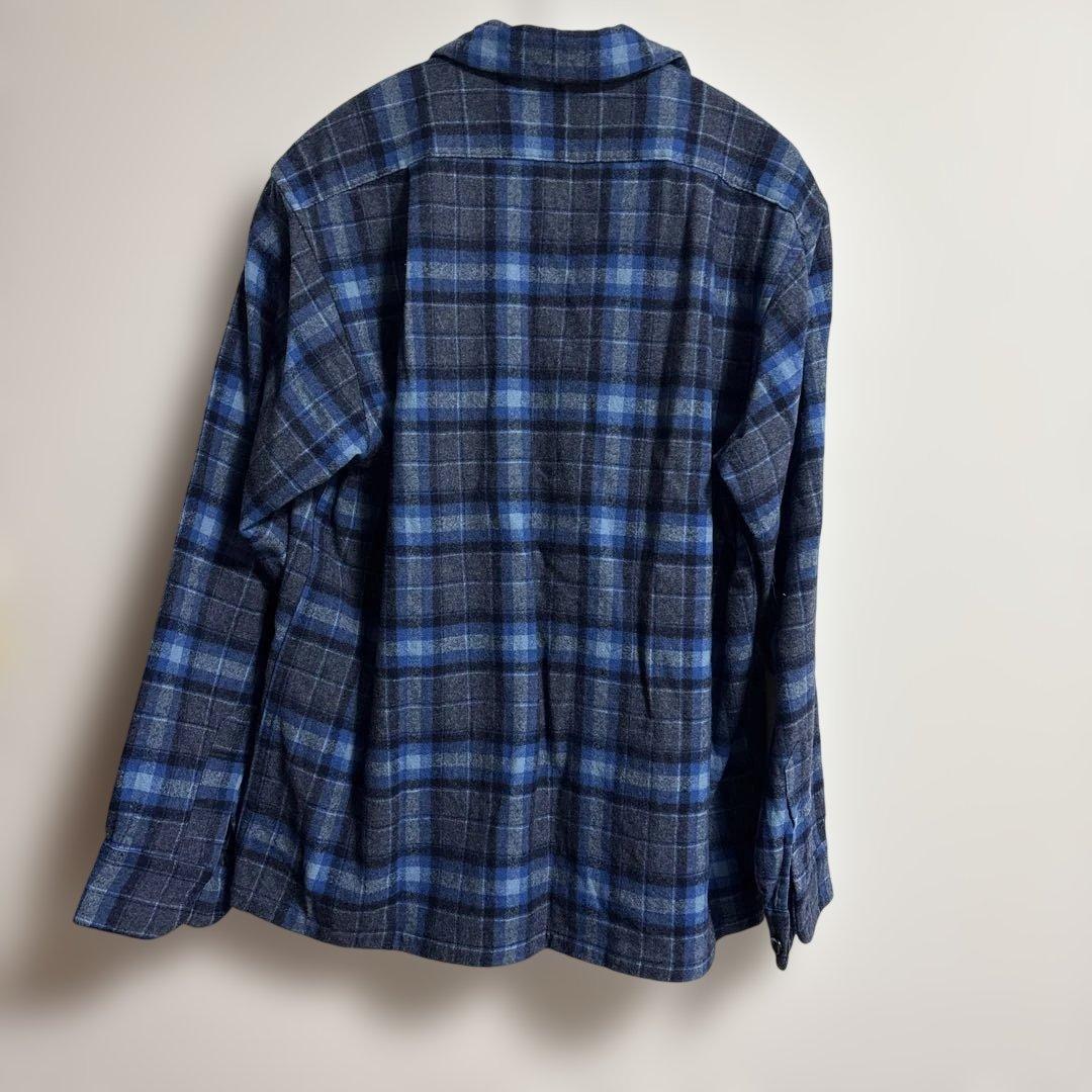 Pendleton 長袖ネルシャツ M 青系チェック - メルカリ