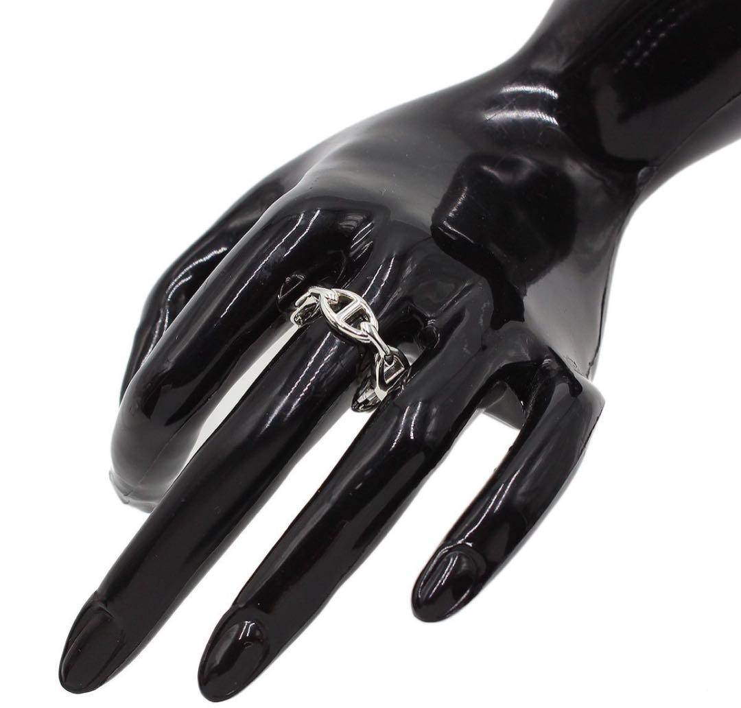 Q2243 エルメス SV925 #58 シェーヌダンクル リング 指輪 - メルカリ