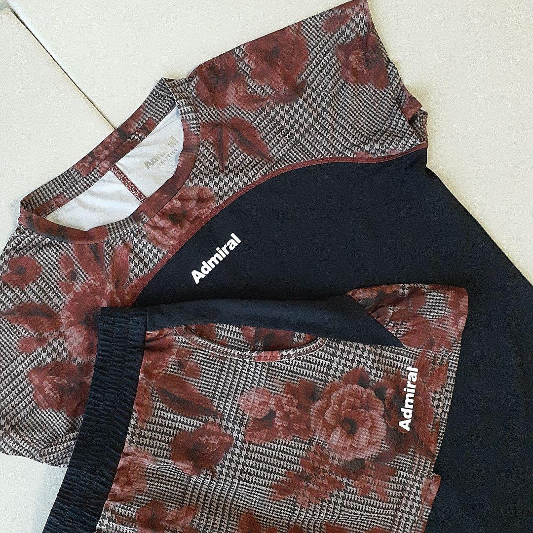 Admira レディーステニスウェア セットアップ シャツL・スコートM アドミラル(Admiral) ウェア（レディース） ]キルトプリントヘム