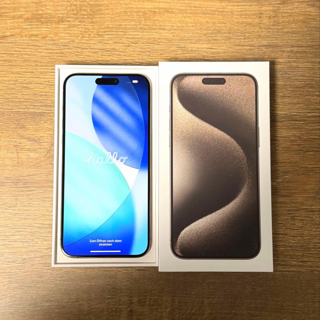 iPhone 15 ProMax 256GB/バッテリー100% バッテリー100% iPhone15 Pro Max 256GB ナチュラルチタニウム SIM