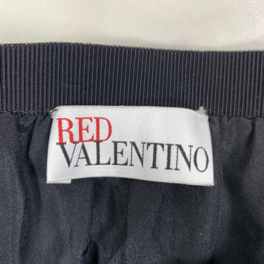 LA9621レッドヴァレンティノ ロングスカート 黒 ポリエステル100％ 38