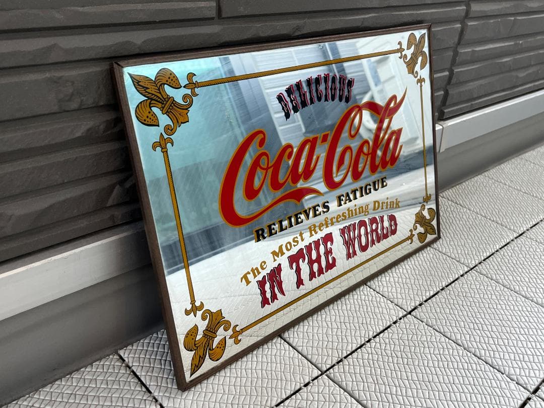 アンティーク】Coca-Cola パブミラー 装飾ミラー看板 - メルカリ