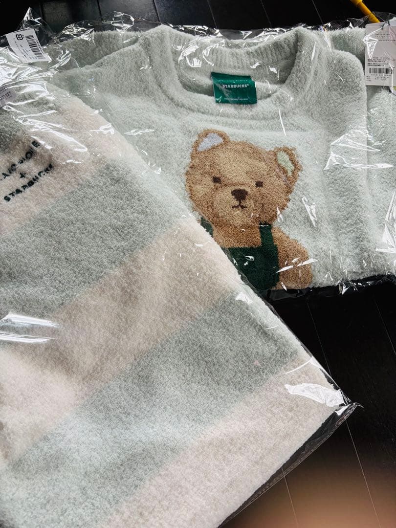 ジェラートピケスターバックス ルームウェア上下セット　ミントグリーン ジェラートピケ×スターバックスが初のコラボ！9月29日より限定ドリンク